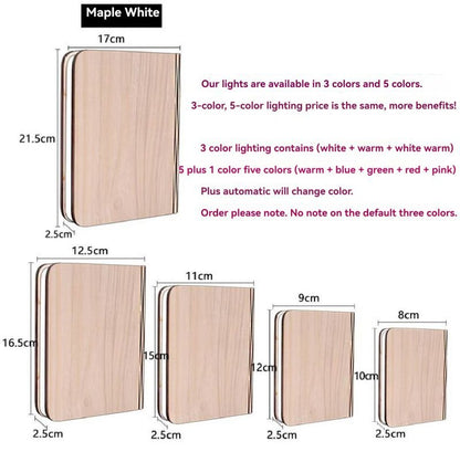 Book Lamp Folding Page Flipping Night Light - Nidoozi