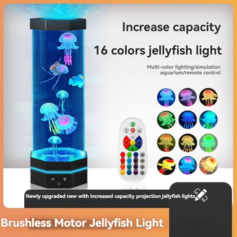 Fish Tank Projection Jellyfish Light LED ambient Night Light - Nidoozi