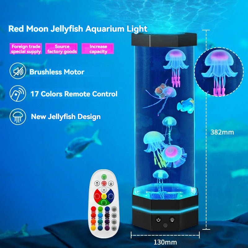 Fish Tank Projection Jellyfish Light LED ambient Night Light - Nidoozi