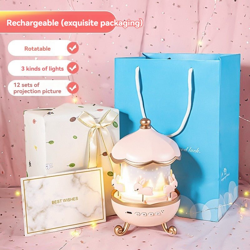 Music Box Rotating Night Light - Nidoozi
