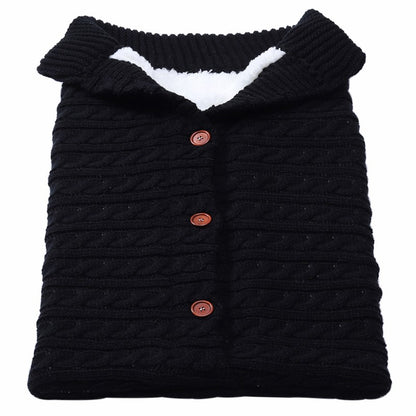 Baby Button Knitted Stroller Sleeping Bag - Nidoozi