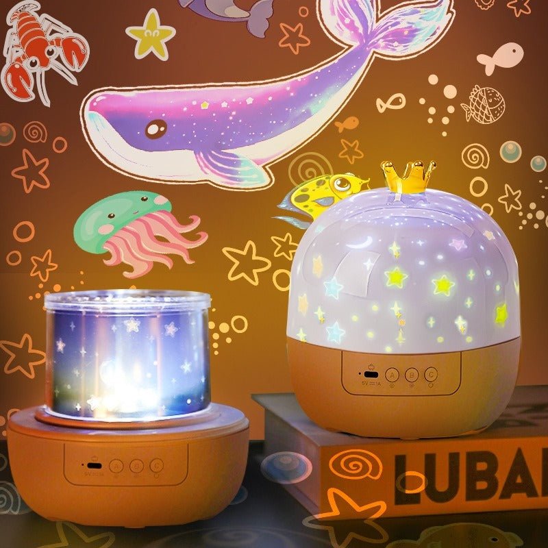 Crown Star Projector Night Light - Nidoozi