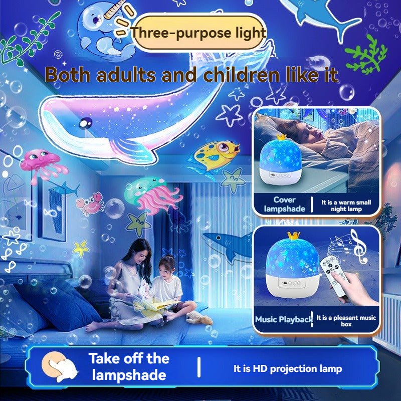 Crown Star Projector Night Light - Nidoozi
