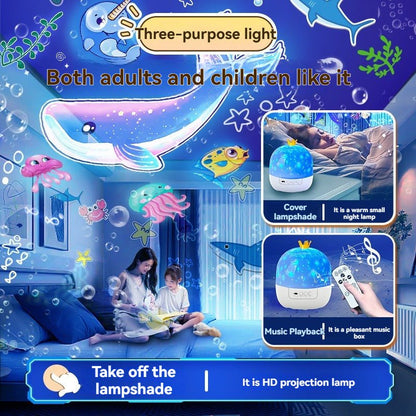 Crown Star Projector Night Light - Nidoozi