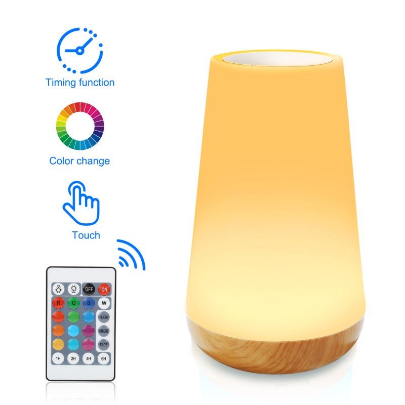 Wood Grain Touch Night Light - Nidoozi