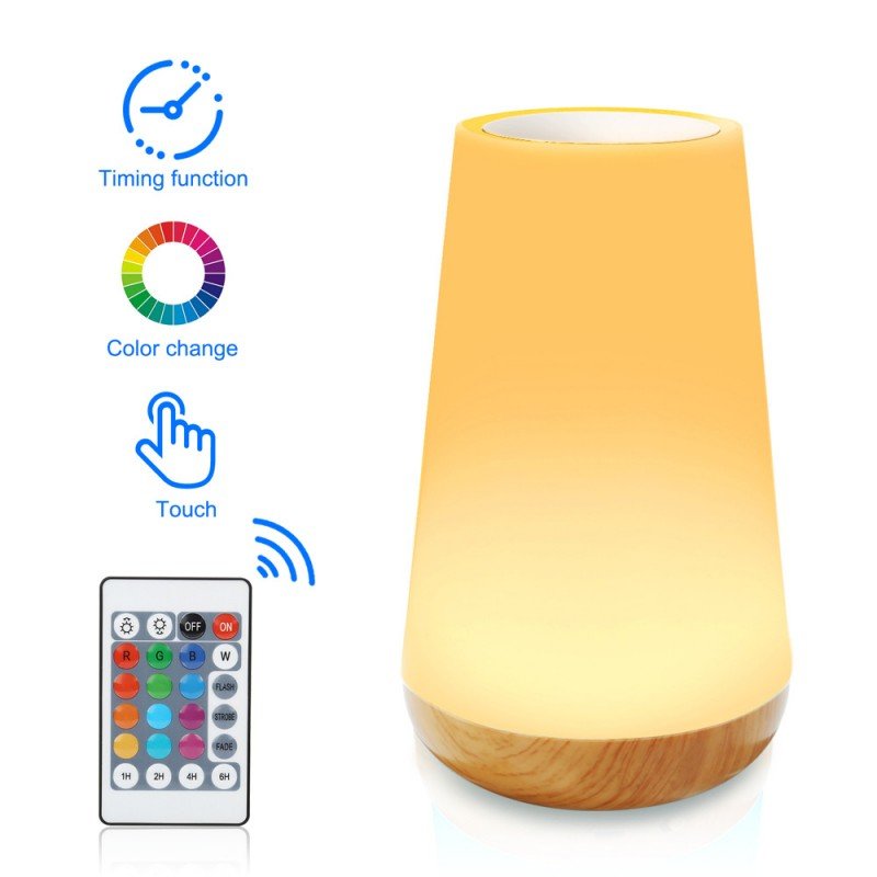 Wood Grain Touch Night Light - Nidoozi