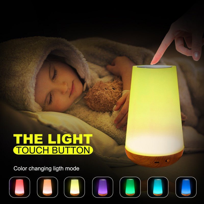 Wood Grain Touch Night Light - Nidoozi