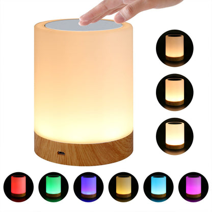 Wood Grain Touch Night Light - Nidoozi