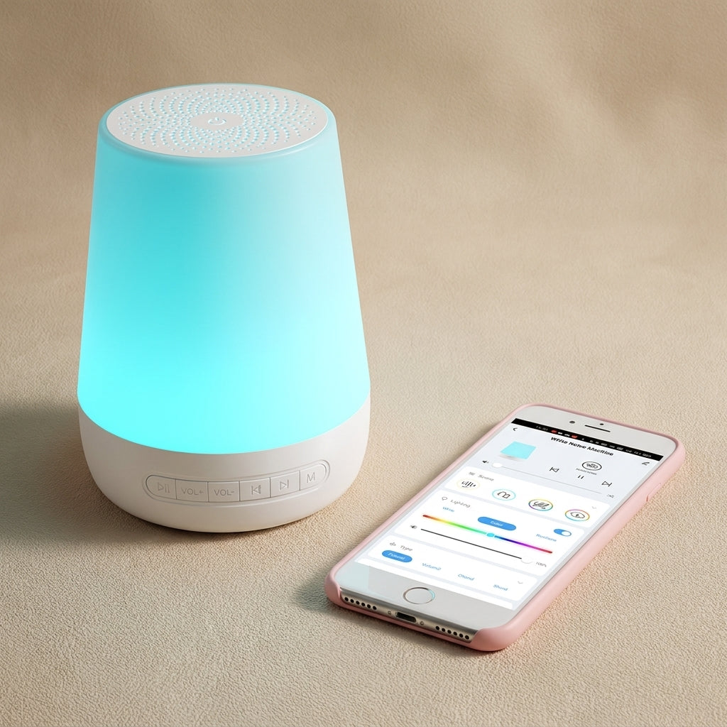 DodoZen™ | Machine à Bruit Blanc Intelligente & Veilleuse Apaisante pour Bébé
