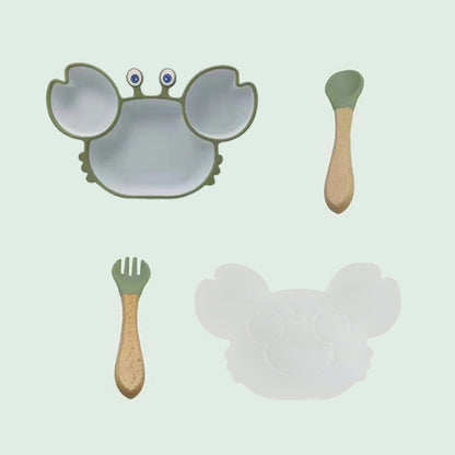 Baby Plate Fork Spoon Suit