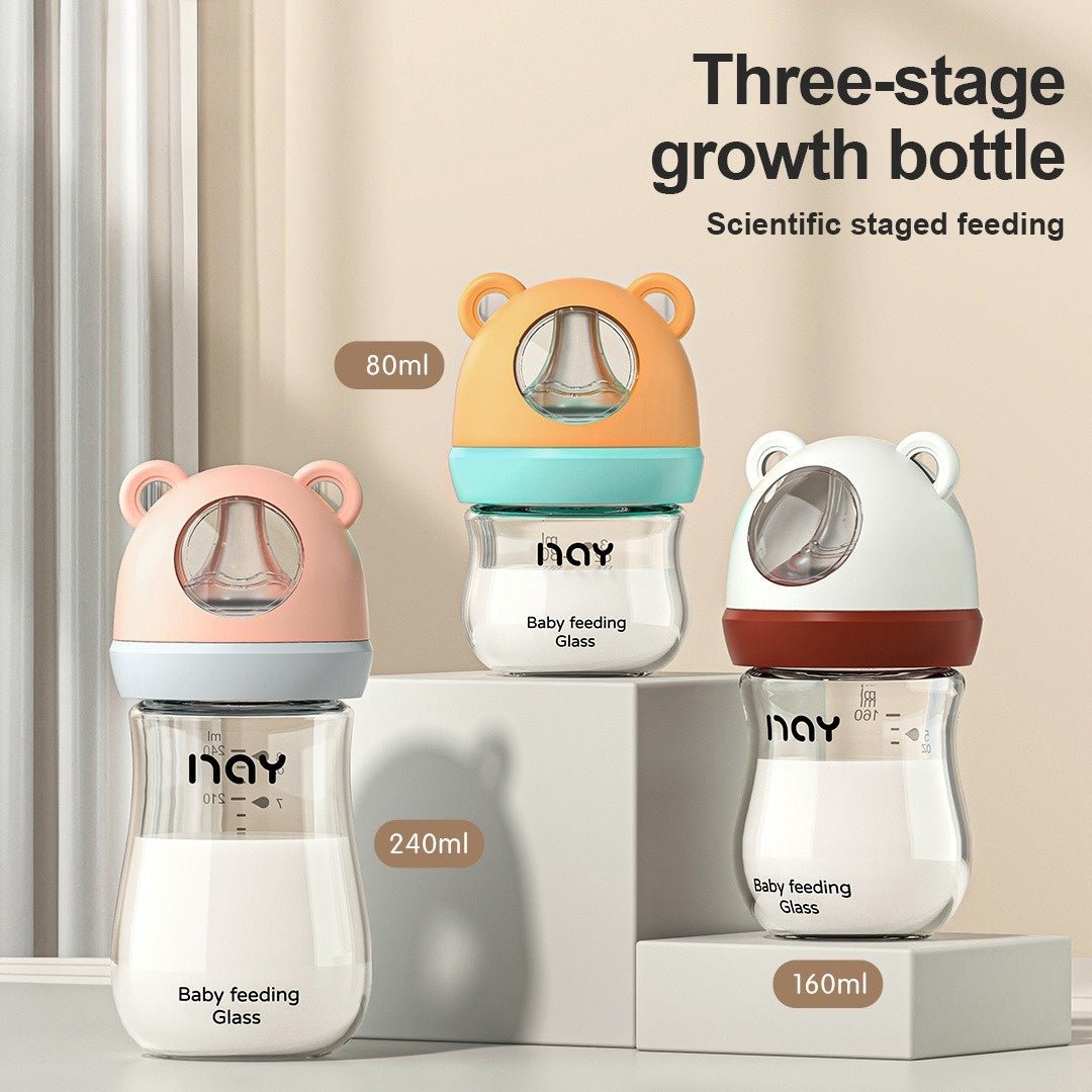 Bear Wide Caliber Milk Bottle - Nidoozi