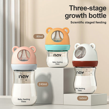 Bear Wide Caliber Milk Bottle - Nidoozi
