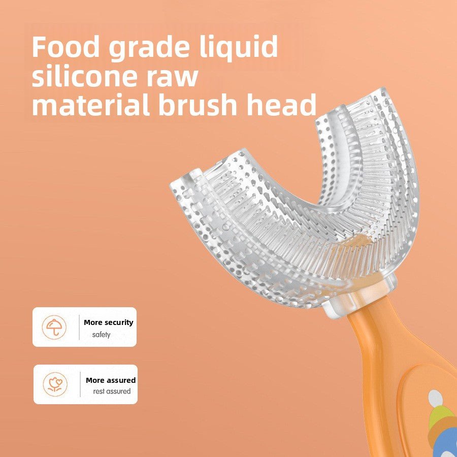 Children's U - Shaped Soft Silicone Toothbrush - Nidoozi