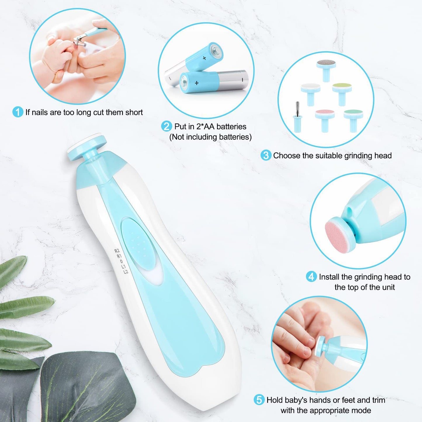 Electric Baby Nail Grinder - Nidoozi