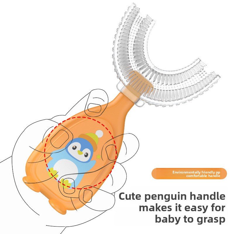 Children's U - Shaped Soft Silicone Toothbrush - Nidoozi