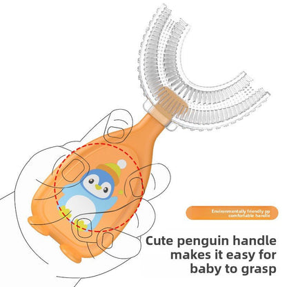 Children's U - Shaped Soft Silicone Toothbrush - Nidoozi
