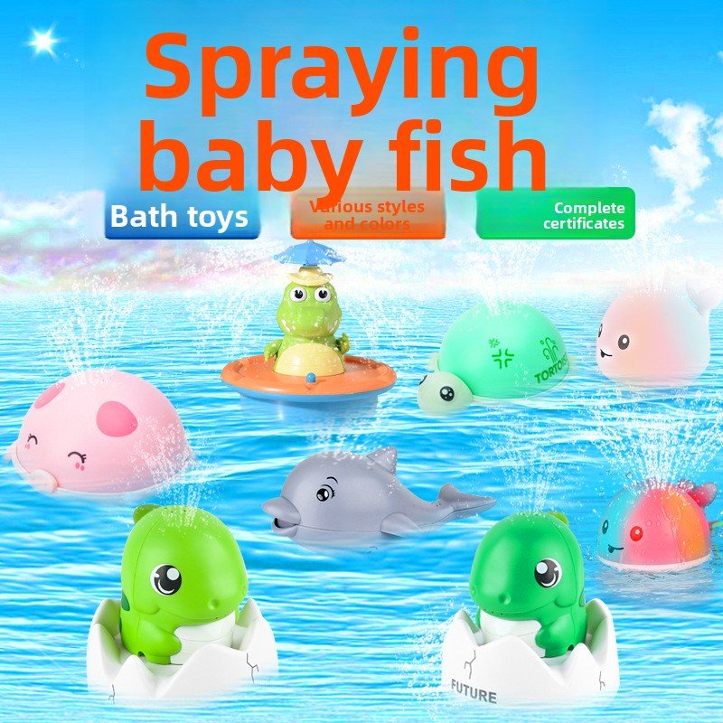Water Jet Crocodile Bathroom Toy - Nidoozi