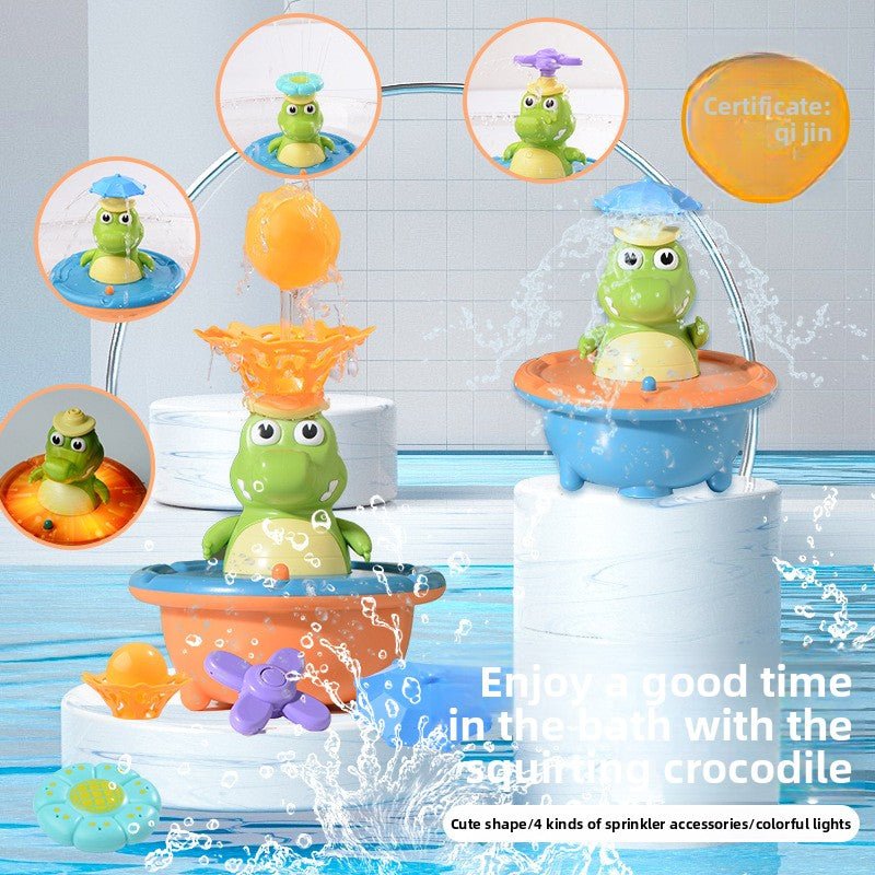 Water Jet Crocodile Bathroom Toy - Nidoozi